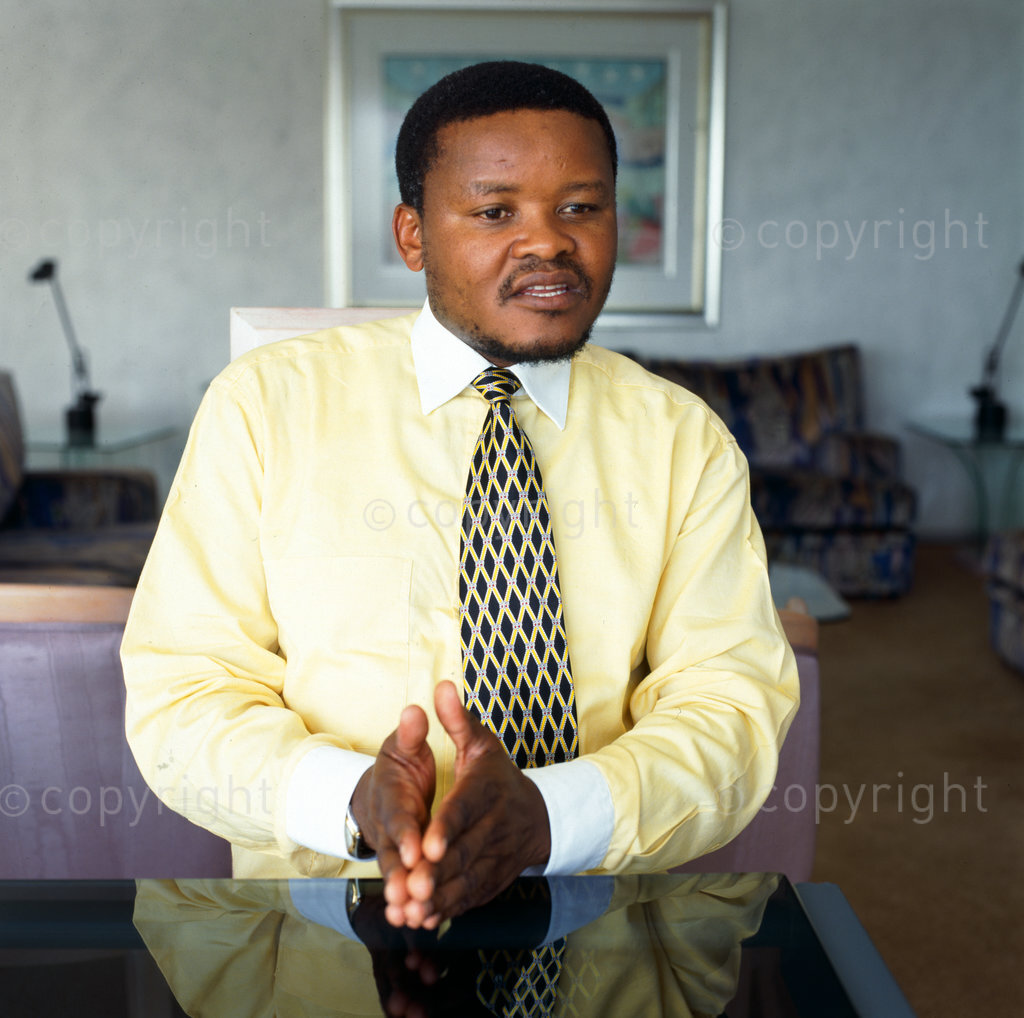 Saki Macozoma, one of South Africa's most prominent businessman and a former political prisoner. Cape Town, 1995.