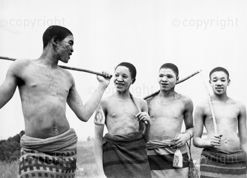 Abakhwetha - Xhosa boys who are in the process of undergoing initiation.