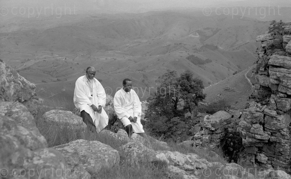 Amos Shembe and Johannes Galilee Shembe - leaders of the Shembe Church.