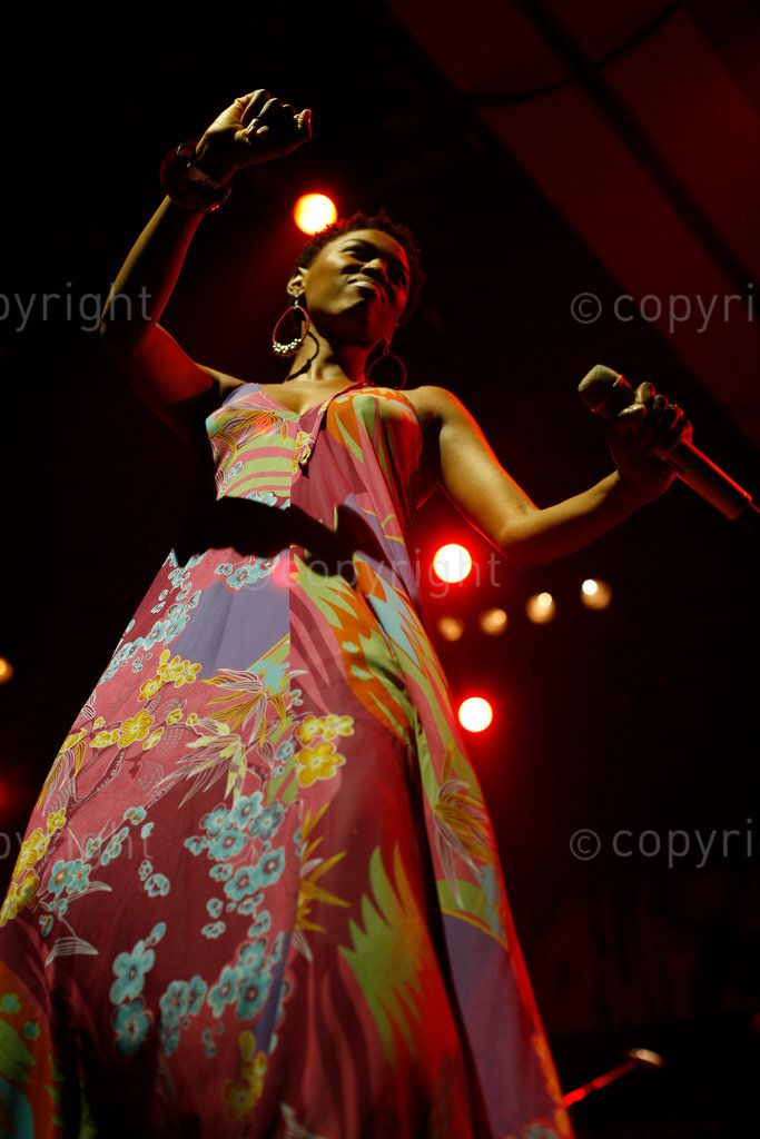 Lira, South African singer, performing at the