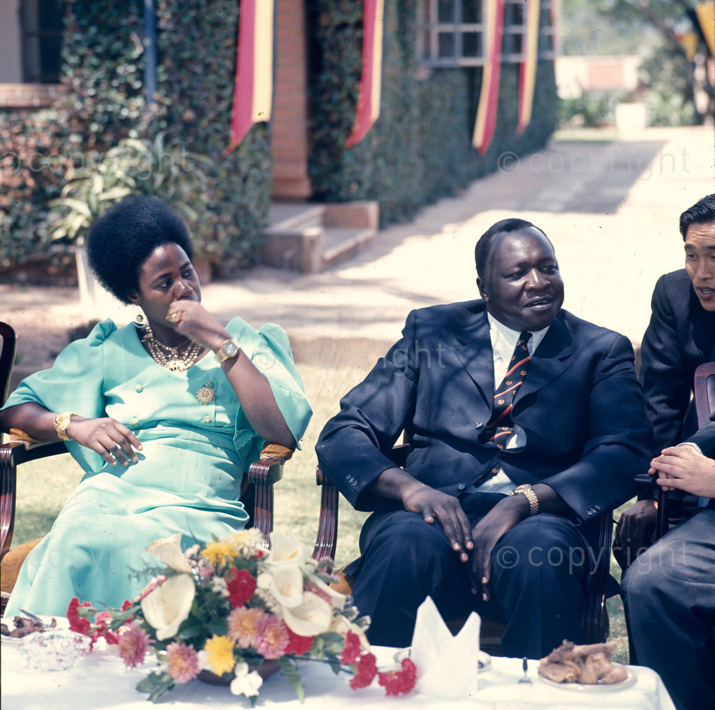 AFRICA, UGANDA - Idi Amin and his first wife Mariam, whom he married in 1966. He divorced Mariam in 1974 and had her arrested on the Kenyan border with Uganda, Tororo on allegations of smuggling. Idi Amin had 6 wives and 25 children. (Photo by: Mohamed Amin/ Camerapix / Africa 24 Media) ALL RIGHTS RESERVED