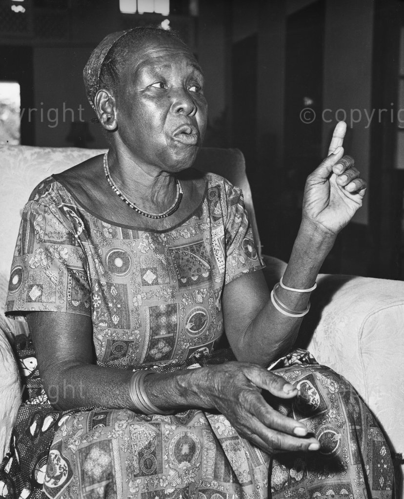 AFRICA, TANZANIA - The late Julius Nyerere's mother Mgaya Wanyang'ombe. Julius Kamberage Nyerere (born 1922) was a Tanzanian statesman and political philosopher who became the first president of Tanzania. His carefully reasoned and well-presented policies for the development of Tanzania led to a reputation as Africa's most original thinker. (Photo by: Africa 24 Media / Mohamed Amin/Duncan Willetts) ALL RIGHTS RESERVED