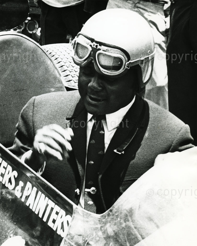 AFRICA, KENYA - No time for a personal sporting hobby, but always ready to dabble, Tom Mboya seats in the cockpit of a rally car. ALL RIGHTS RESERVED (Photo by Africa24 Media/camerapix/Mohamed Amin/Duncan Willetts)
