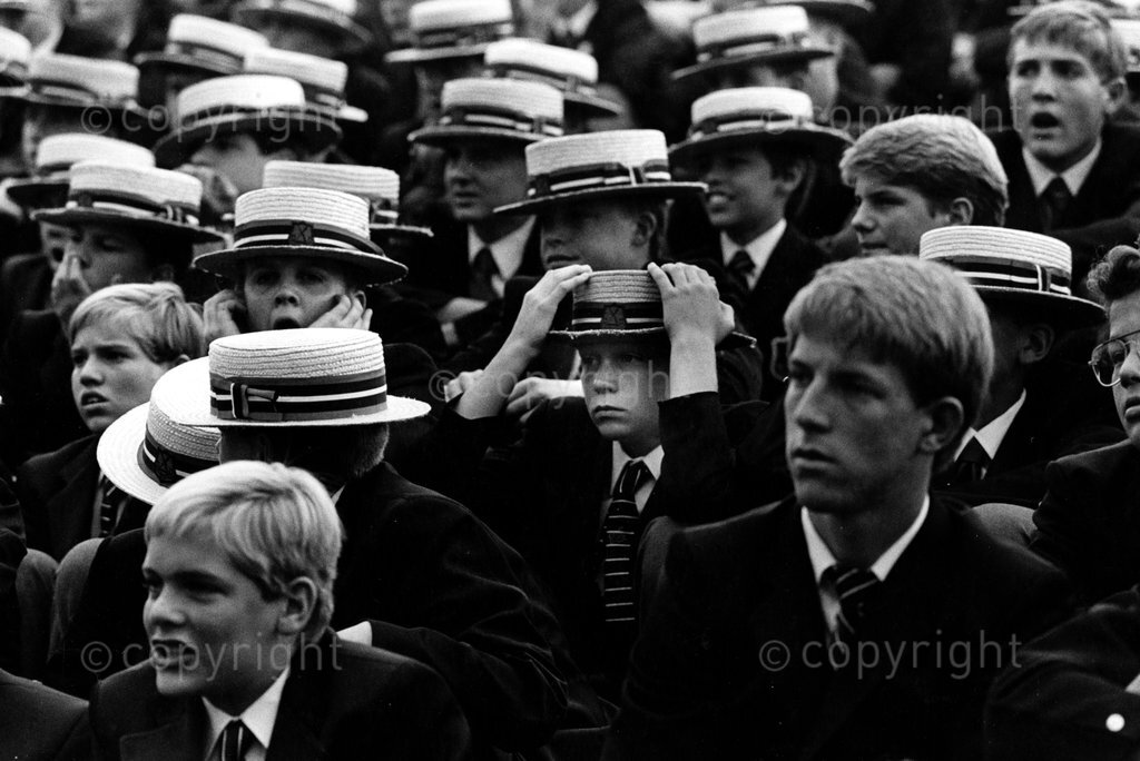 PXPW0293 South Africa Pietermaritzburg 1988
A school rugby match, Maritzburg College vs Alex. 
Photograph Paul Weinberg/South