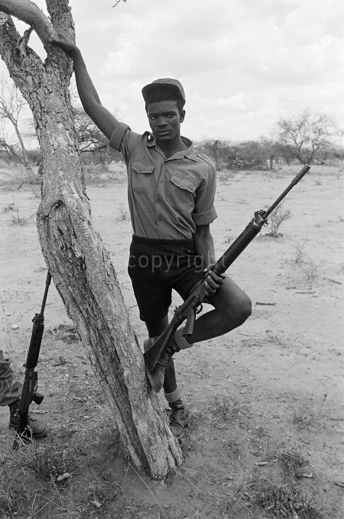 On guard: a SWATF soldier outside Gibeon