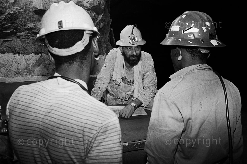 Mineworkers at Randfontein Estates Limited Mine, Randfontein
