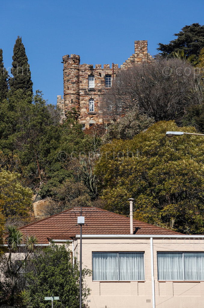 July 17, 2014. The privately owned Kensington Castle that residents want to turn into a heritage site. Photo: Simphiwe Nkwali. Â© Sunday Times/ Times Media