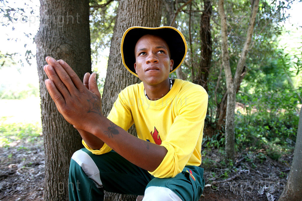 2015/02/20. 20 year old Meshack Skosana quit the nyaope drug and he is currently employed by Department of Environmental Affairs Working on the Fire Programme as a veld and forest fire fighter with the Hekpoort team in the Magaliesberg area. Picture: Tshepo Kekana. Â© Sunday World/ Times Media