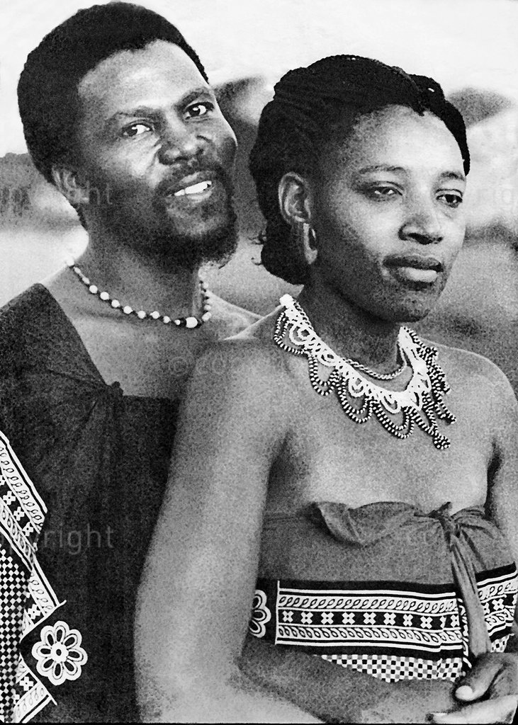 1997 picture of Zenani and her former 
husband, Prince Thumbumuzi Dlamini. The prince is the older brother of King Mswati 111 of Swaziland. husband, Prince Thumbumuzi Dlamini. The prince is the older brother of King Mswati 111 of Swaziland.