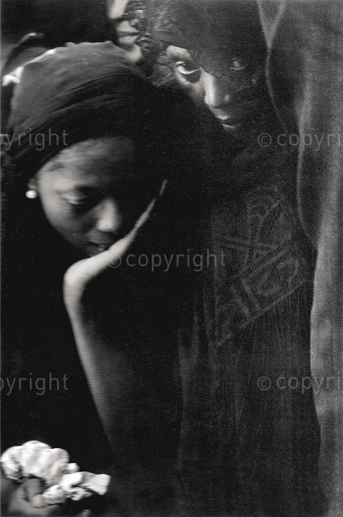 11 March 1978 - Robert Sobukwe's daughter Miliswa breaks down at her father's funeral and is comforted by her mother, Veronica. He was buried in Graaff-Reinet.
Photo Credit: Alf Kumalo / african.pictures