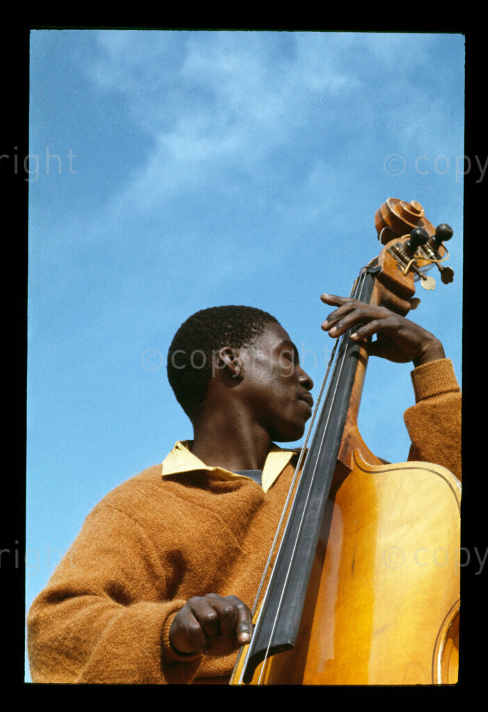 Psych ‘Big T’ Ntsele (bass); New Brighton Stadium, Port Elizabeth; 1971.