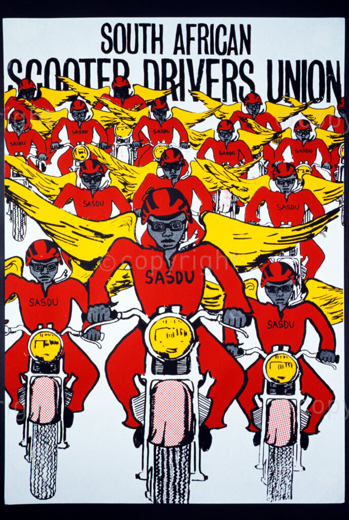 South Africa, Date Unknown. PHOTO: ANC Archives

South African Scooter Drivers Union (SASDU) is a union of scooter drivers.
