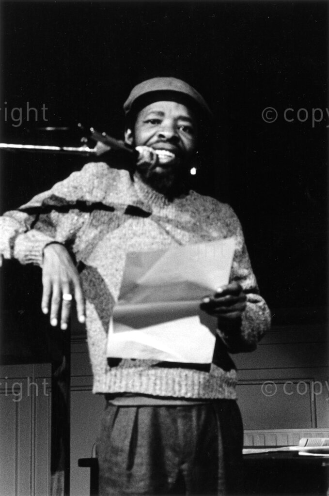Location and Date Unknown.  PHOTO: ANC Archives.

Professor Keorapetse William Kgositsile, “Bra Willie