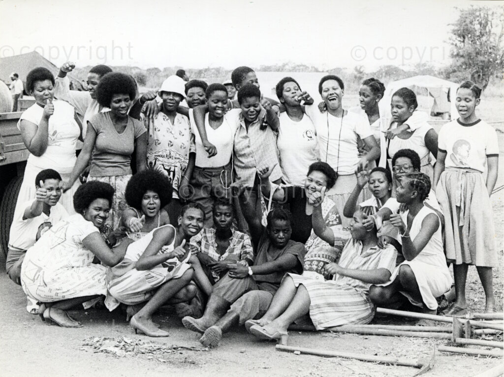 Mazimbu/Dakawa, Morogoro, Tanzania, Late 1970’s - 1980’s. PHOTO: ANC Archives.

24 Female comrades brigade after work at the Solomon Mahlangu Freedom College (SOMAFCO).