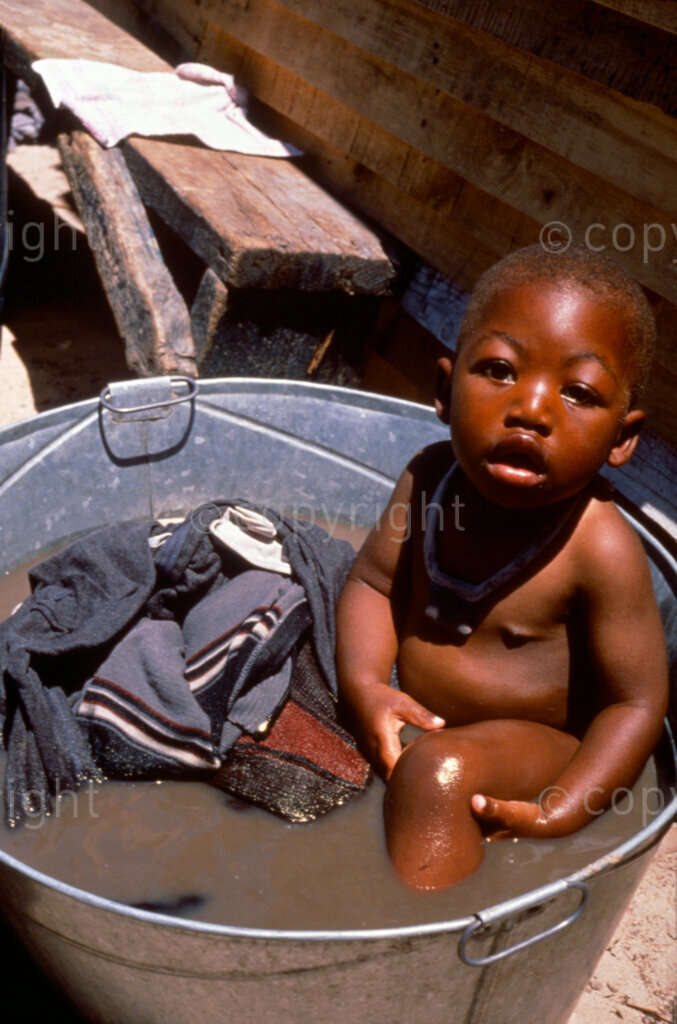South Africa, Date Unknown. PHOTO: ANC Archives.

Informal settlement dwellers do not have descent ablution house facilities.