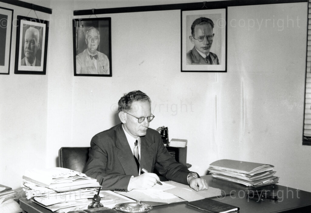 Location and Date Unknown. PHOTO: ANC Archives.

Solly Sachs. This photograph is part of the Lionel Forman Papers in the ANC Archives. The photograph was a gift from Rebecca Bunding to Sadie Forman. Emil Solomon “Solly” Sachs was a South African trade unionist and an anti-apartheid activist