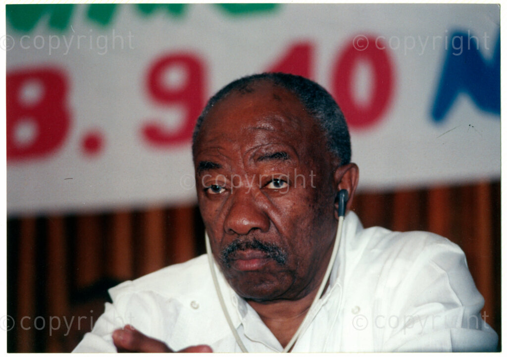 Senegal, 19920601. PHOTO: ANC Archives.

A portrait photograph of Alfred Nzo during Mandela's visit to Senegal in June 1992.