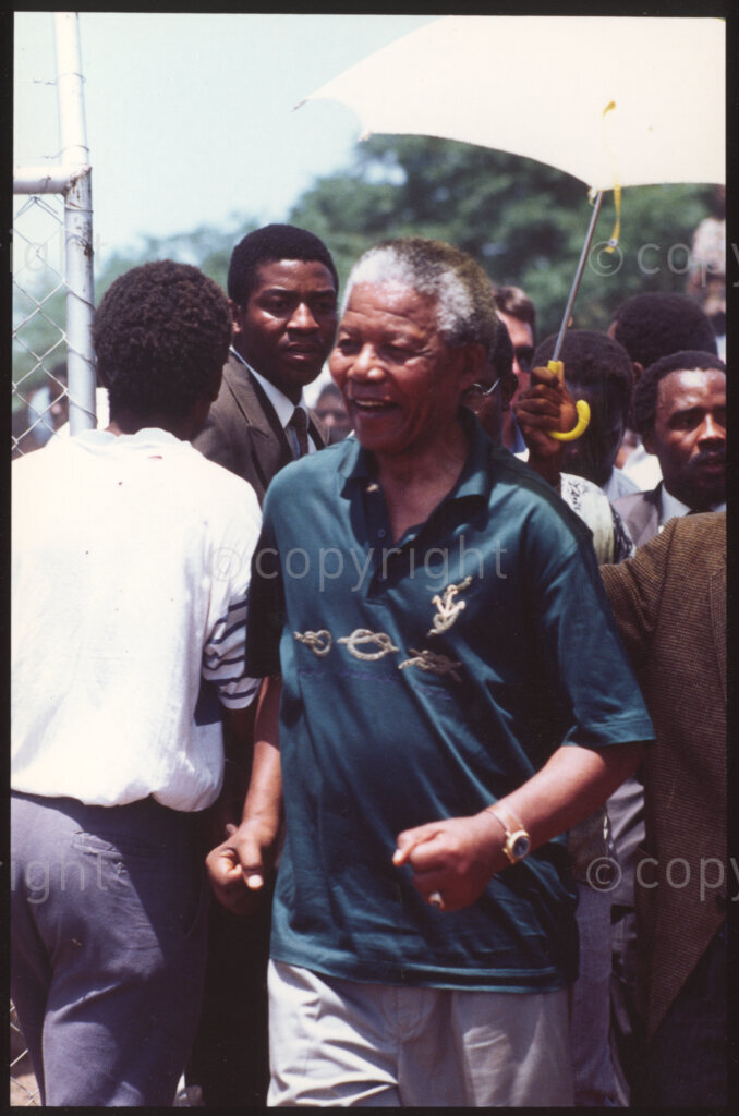 Jane Furse Hospital , Jane Furse, Sekhukhuneland, Transvaal, South Africa, 19921130. PHOTO: ANC Archives.

The President of the African National Congress (ANC), Nelson Mandela (centre), walks through the Jane Furse Hospital on a visit to the town in November 1992.