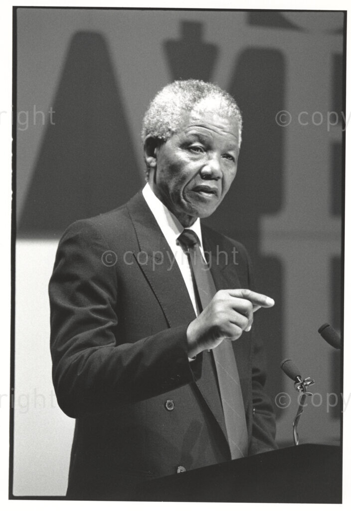 Rothko Chapel, Houston, Texas, United States of America, 19911208. PHOTO: ANC Archives.

Nelson Mandela delivers the keynote address at the twentieth anniversary of Rothko Chapel Awards in Houston, Texas, the United States of America (USA) on 8 December 1991. The awards recognize individuals and organizations who, at great risk, denounce violations of human rights.