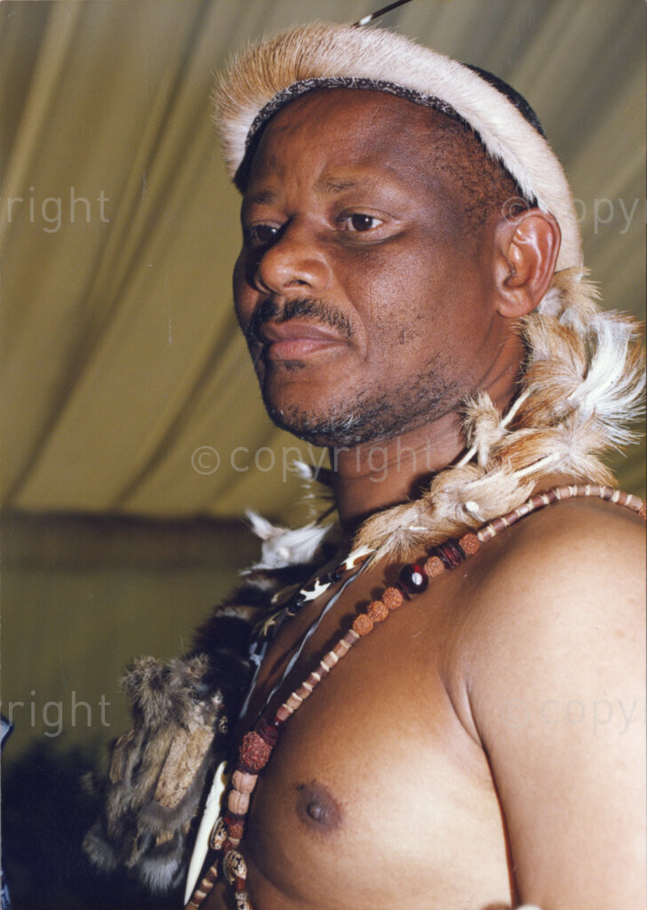 Cape Town, Western Cape, South Africa, 19970418. PHOTO: ANC Archives.

A man in traditional dress and headdress (umqhele) at the Inauguration of the National Council of Traditional Leaders, Cape Town, 18 April 1997.