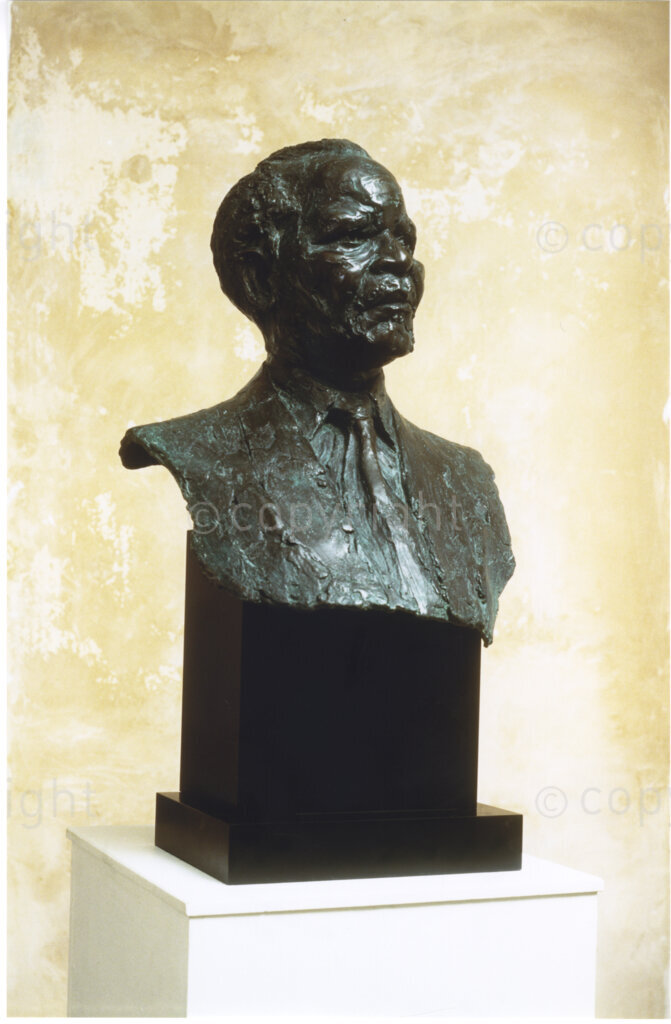 Haringey , London, England, United Kingdom, Date Unknown. PHOTO: ANC Archives.

A bronze bust of former African National Congress (ANC) President and anti-apartheid activist, Oliver Tambo by sculptor and socialist, Ian Walters; known for his work relating to peace, justice and human rights.