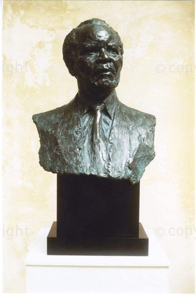 Haringey , London, England, United Kingdom, Date Unknown. PHOTO: ANC Archives.

A bronze bust of former African National Congress (ANC) President and anti-apartheid activist, Oliver Tambo by sculptor and socialist, Ian Walters; known for his work relating to peace, justice and human rights.