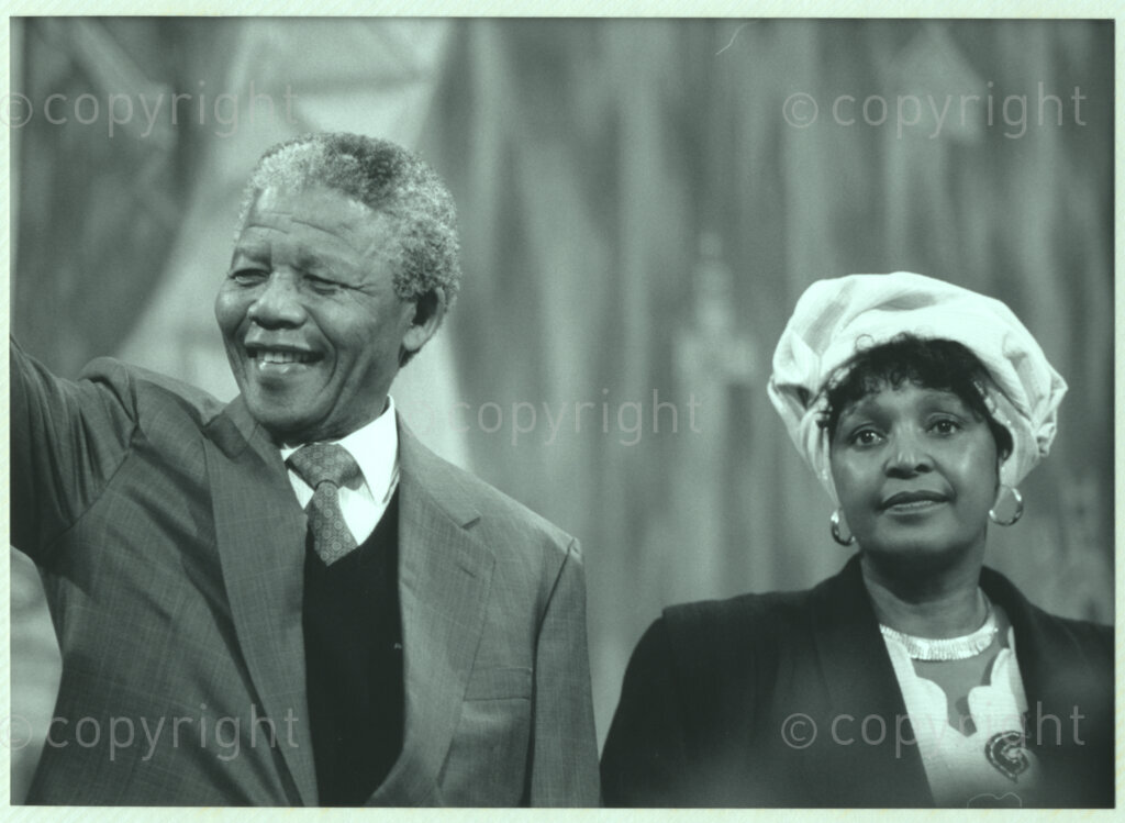 International Reformed Center John Knox, Geneva, Switzerland, 19900609. PHOTO: ANC Archives.

Recently appointed Deputy President of the African National Congress (ANC) Nelson Mandela (left) and his wife Winnie Madikizela-Mandela (right) visit the International Reformed School John Knox (IRCJK), Geneva, Switzerland, 9 June 1990 during Nelson Mandela's official visit to Switzerland, 4-9 June 1990.