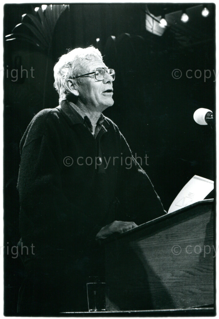 ANC-activist, poet and educationist, speaking during the CASA-conference and festival in Amsterdam, December 1987. Photographer: Pieter Boersma.