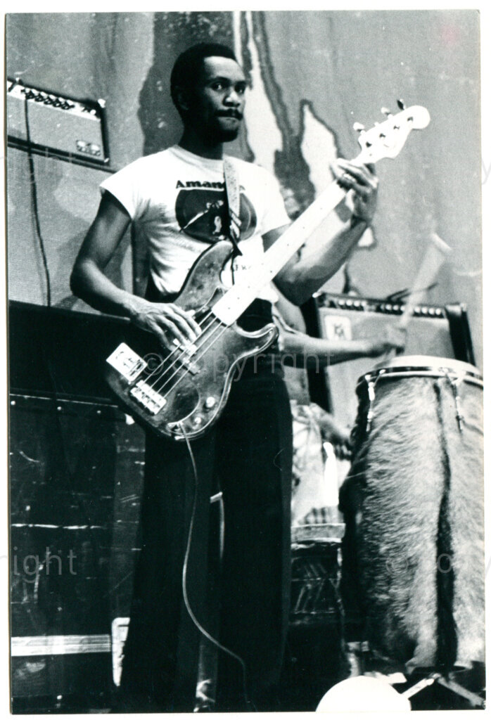 Performance by ANC cultural ensemble AMANDLA in the Royal Tropical Museum in Amsterdam, The Netherlands, 16 December 1983. Photographer: Inge Goijaerts.