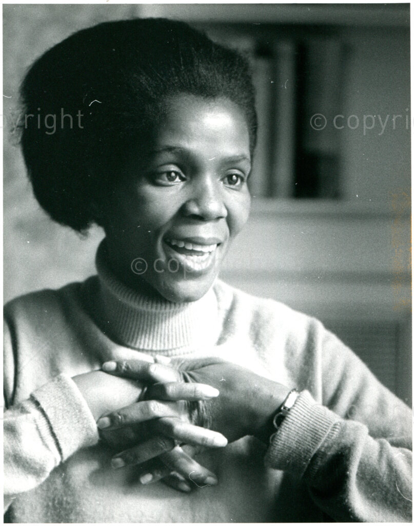 Eleonore Khanyile (ANC Women's Section); May 1978. Photographer unknown.