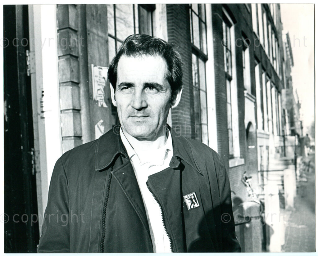 Alexandre Moumbaris (in 1973 in SA sentenced to 12 years for MK-activities; escaped from Pretoria Central in December 1979; since living in France). Amsterdam, 1980. Photographer: Bert Zijlma.