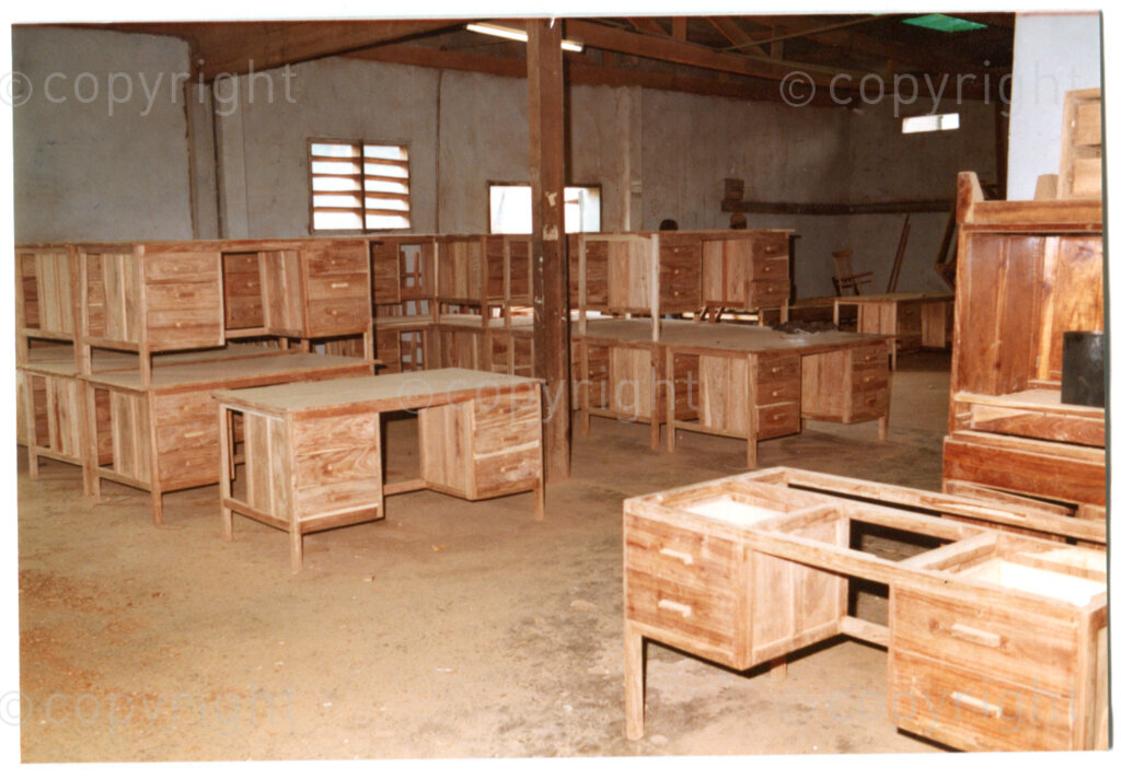 The ANC's Star furniture factory near Lusaka, Zambia, 1984. Photographer unknown.