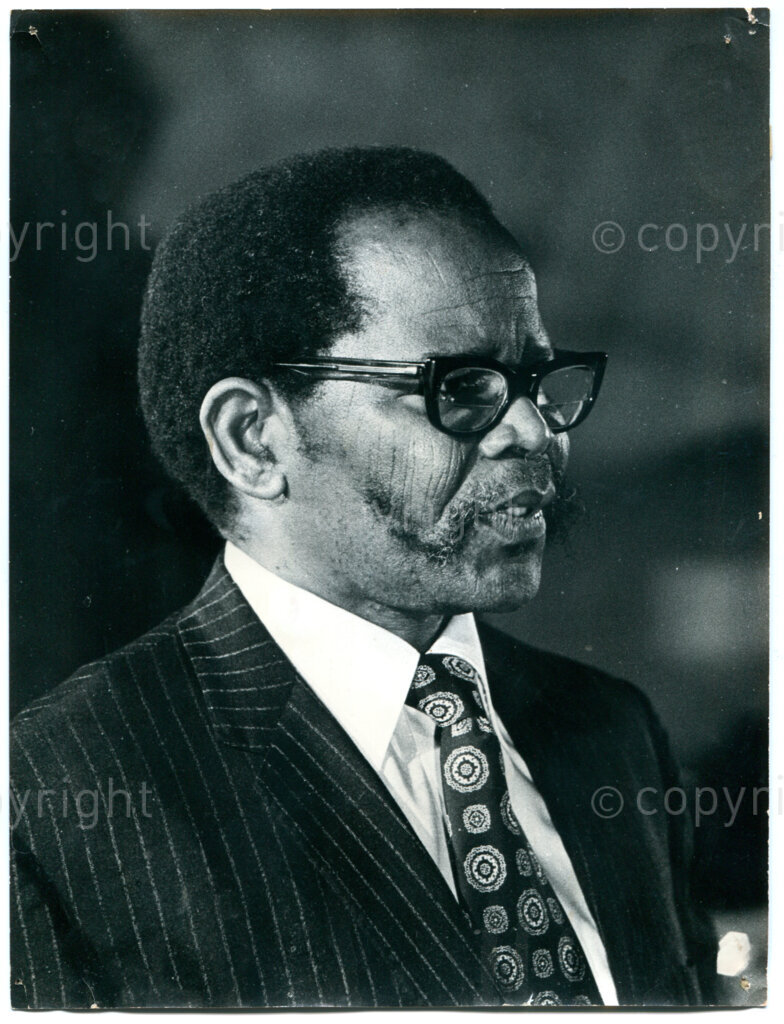 Oliver Reginald Tambo (ANC President), Amsterdam, The Netherlands, September 1975.Photographer unknown.