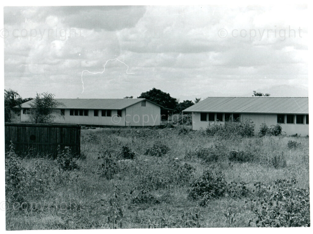 The classrooms of the Vocational Training Centre in the ANC Development Centre Dakawa, Tanzania, November 1984. Photo: Eli Weinberg Photo Lab.