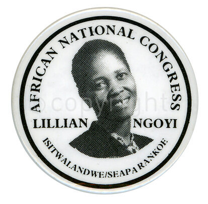 Button

African National Congress

Lillian Ngoyi

Isitwalandwe / Seapa Rankoe