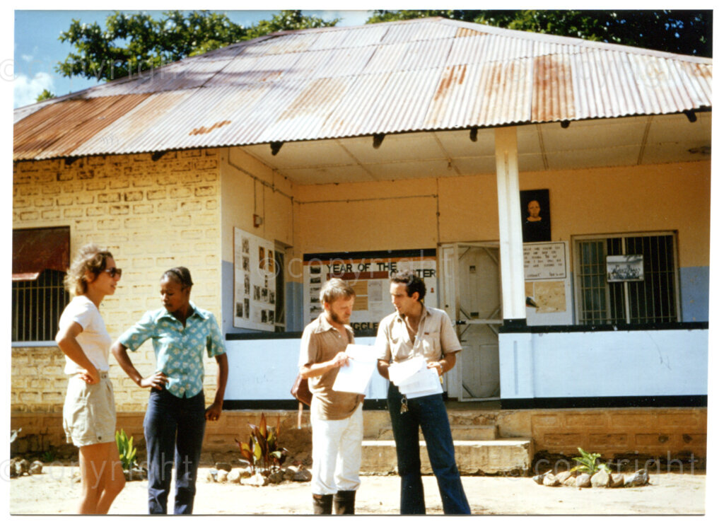 Kliptown office in Mazimbu, Tanzania, 1980. Photographer unknown. (colour print from slide)