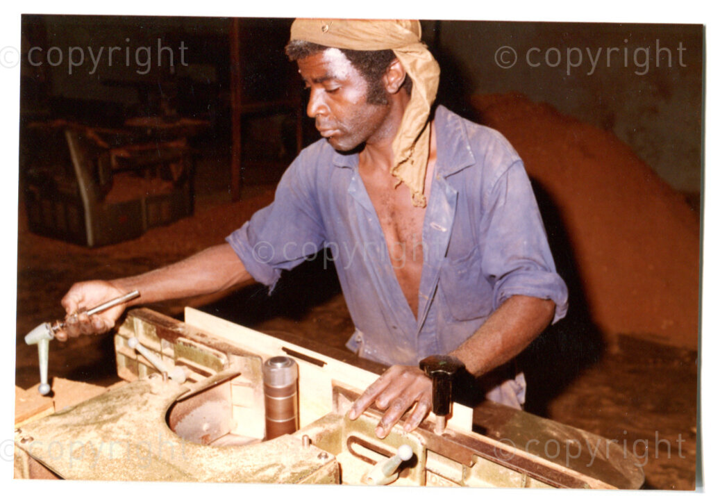 The ANC's Star furniture factory near Lusaka, Zambia, 1984. Photographer unknown.