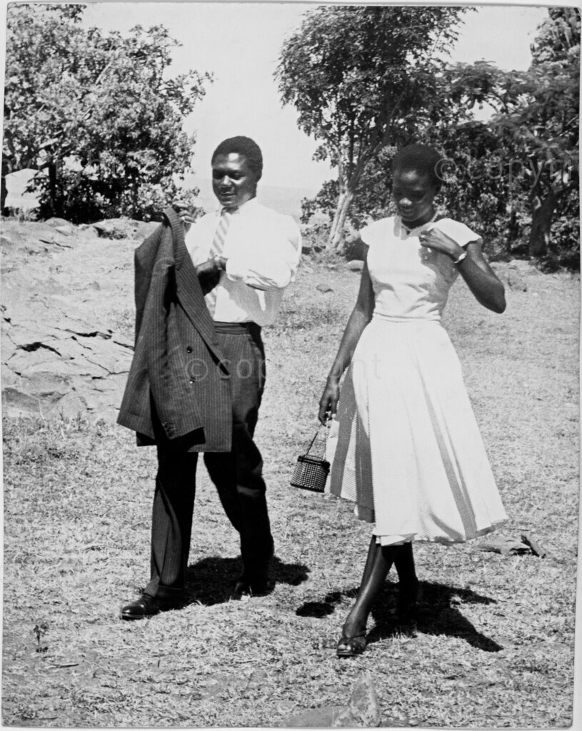 Tom Mboya, a prominent Kenyan politician and trade unionist, met his future wife, Pamela Odede, in the early 1960s. Their courtship was marked by a blend of traditional and modern elements, reflecting the cultural and political changes of the time.