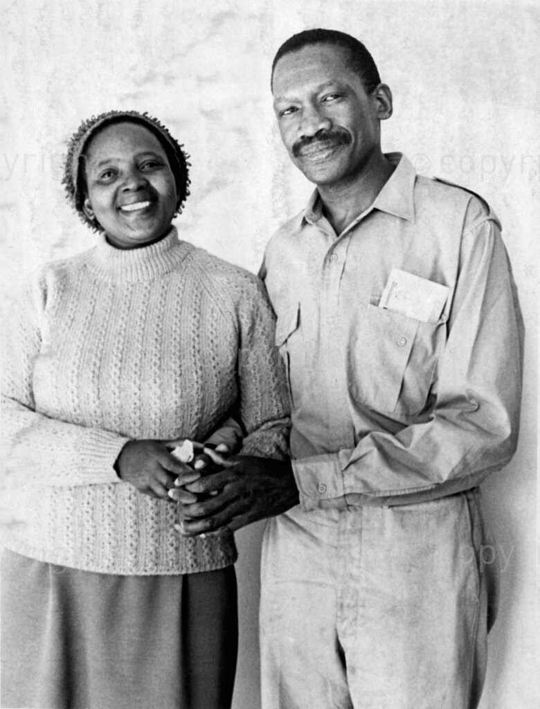 Veronica and Robert Sobukwe, soon after his release from Robben Island. Circa 1960's. 
Photo credit: Ralph Ndawo/Rand Daily Mail/Arena Holdings/african.pictures