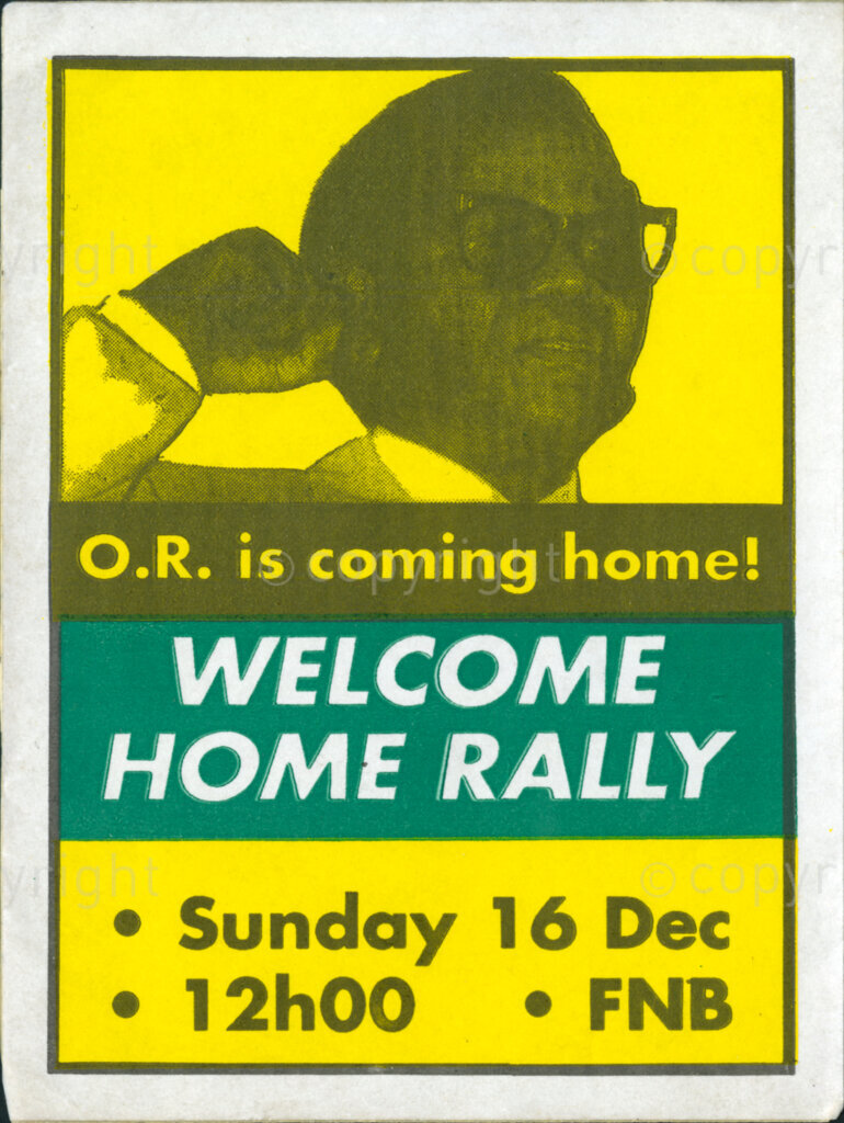 Sticker

O.R. is coming home!

WELCOME HOME RALLY

Sunday 16 Dec
12h00
FNB
