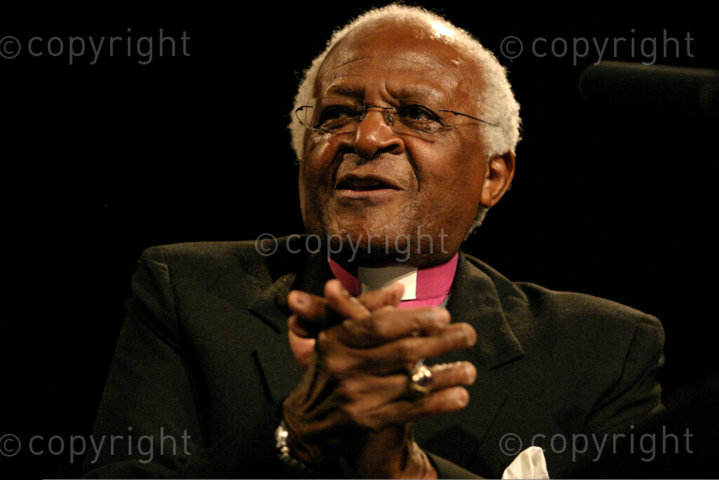 Desmond Tutu (chairperson) during the announcement of the new group called 'The Elders' held on 18/07/07 at the Constitutional Hill in Braamfontein, Johannesburg in Gauteng, South Africa. Photo: Oupa Nkosi