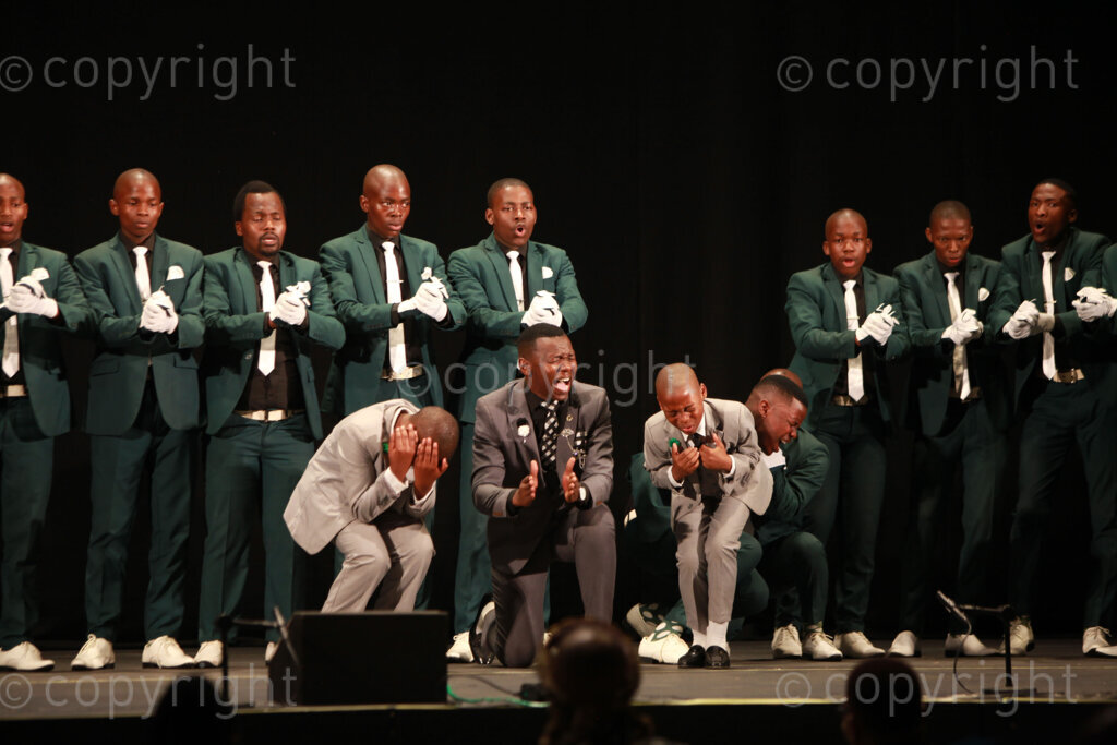 The 23rd Annual Isicathamiya Competion held at the Playhouse Theatre in Durban, KwaZulu-Natal province on 23 Sep 2023. The Zulu a cappella choral style was developed after the first world war, when Zulu men were forced to travel from rural areas to work in coal mines and factories.    Photo: Oupa Nkosi 