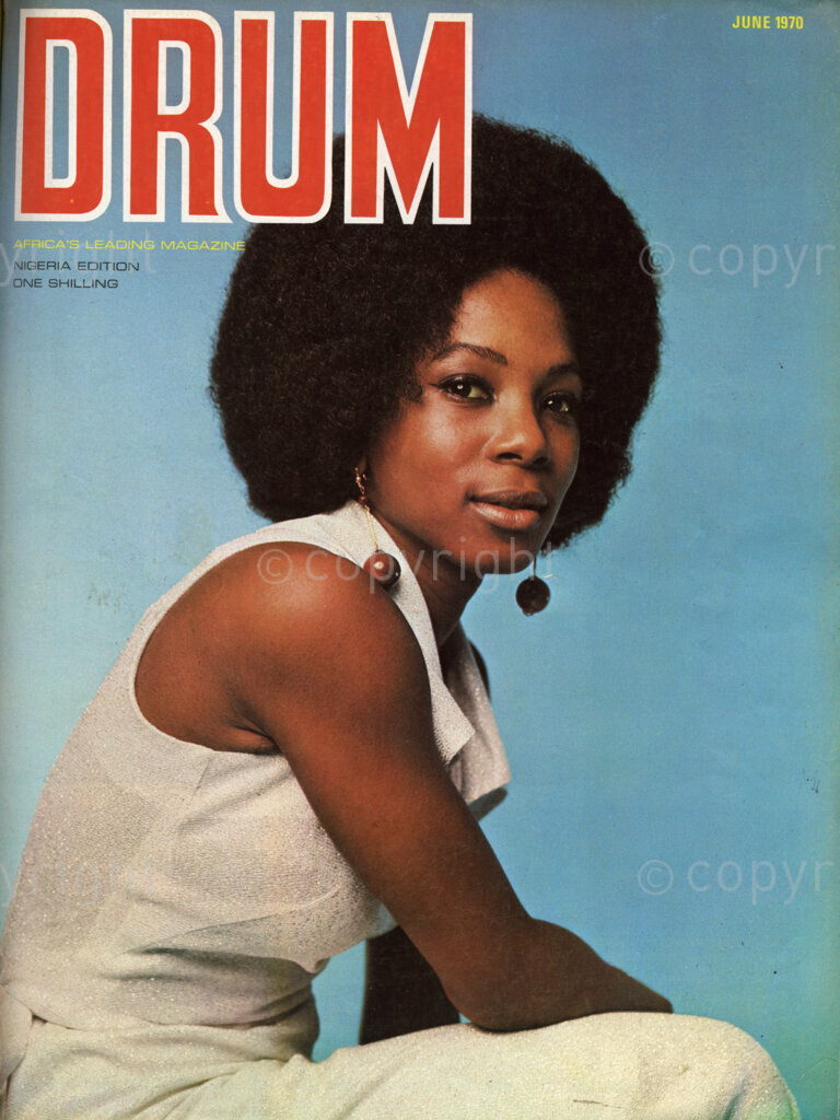 Verso: Cover girl Eileen Busby was born at Cape Coast, Ghana and educated in Britain, going on to read law at Mainz University. She is now studying to become a barrister at Grays Inn, London. She is a broadcaster for the BBC's African Service. She likes music, travel and collecting African folk tales.  And she hopes soon to publish her first collection of folk stories gathered from all over Africa.