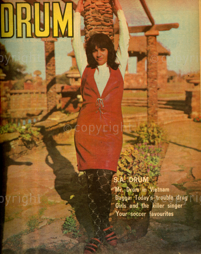 Mr. Drum in Vietnam; Dagga: today's trouble drug; Verso: Gobi Martin was sentenced to 12 years for murder. Women figured prominently in his life she was his moslem wife.