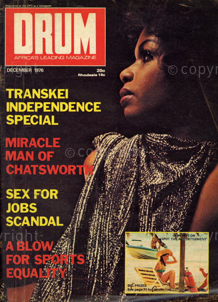 Transkei Independence Special; Miracle Man of Chatsworth; Sex for jobs Scandal; A Blow for Sports Equality