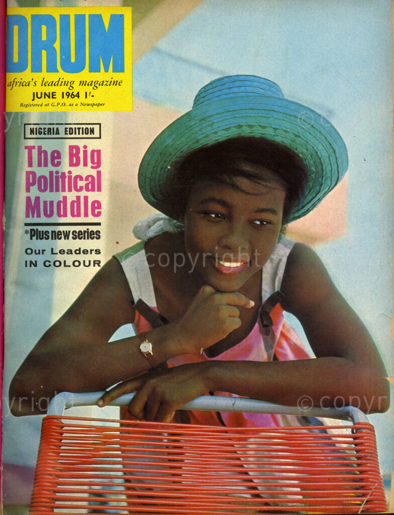 The Big Political Muddle; Verso: Golden girl Selby – Miss Selby Thompson, beautiful Jamaica-born drama student. Selby went to Britain to study nursing but now combines her studies with a job. She works  for London Transport on bus no.246.
