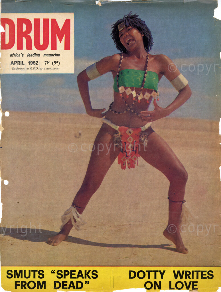 Smuts 'Speaks From Dead'; Cover girl  Dotty Tiyo – Dotty writes on love. She is former Miss South Africa, chorus girl in 