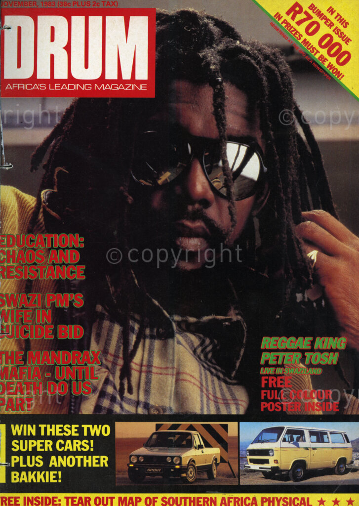Education: Chaos and Resistance; Swazi PM's wife in suicide bid; Reggae King Peter Tosh live in Swaziland