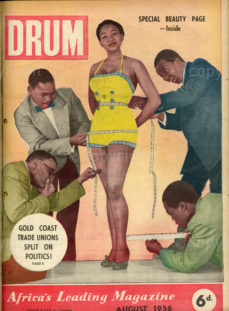 Gold Coast Trade Unions Split on Politics; Verso: DRUM Staff – The cover girl illustrates the Drum-BU-TONE beauty competition.