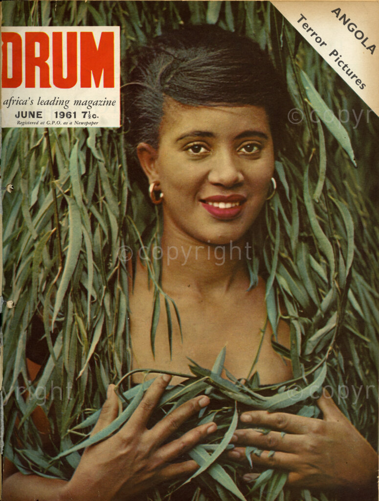 Angola: Terror Pictures; Verso: Cover girl Marion Morel.